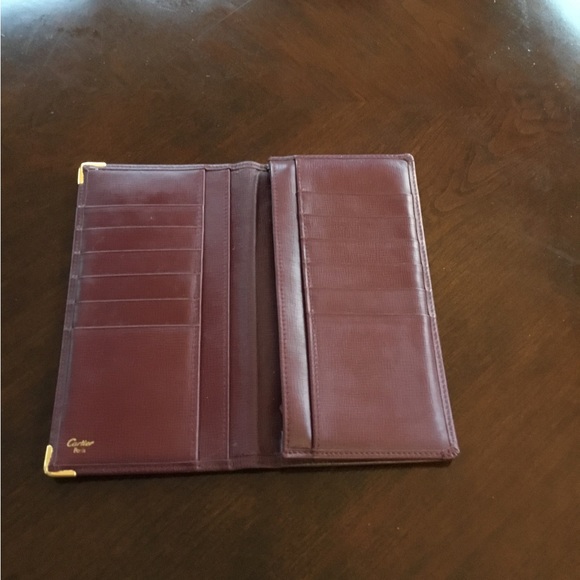 Cartier Red Long Wallet Bifold $658 - Picture 4 of 7